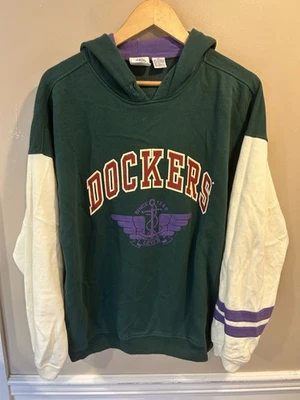 Sudadera Pullover Vintage Dockers Verde Ropa Años 90 XL Foto 1 de 4