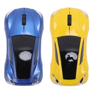 Sport Car Shaped Wireless Mouse Cool Ergonomic 1600DPI 2.4 GHz Optical Comp - Picture 1 of 28
