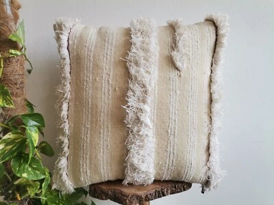 Funda de cojín Kilim hecha a mano marroquí funda de almohada sofá boho Foto 1 de 4