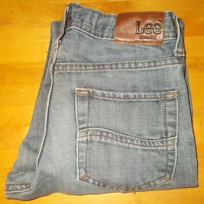 Pantalones de mezclilla Lee Youth azules talla 12R ajustados pierna recta cintura ajustable Foto 1 de 4