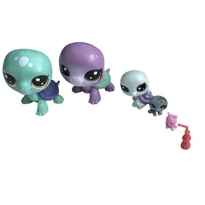 Littlest Pet Shop Filme Night Turtle Crew Tim Meg Greta Baby Acessórios 6 peças - Imagem 1 de 4
