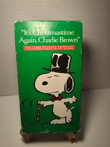 It's Christmas Time Again Charlie Brown VHS Tape Snoopy Peanuts Vintage - Picture 1 of 5