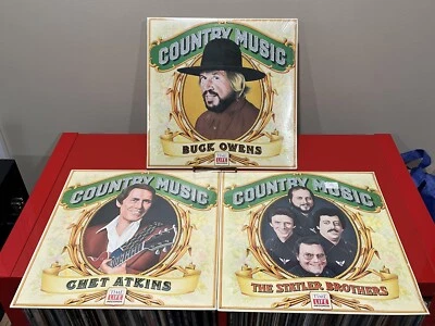 Country Music Time Life 3 New LP Lot-Owens,Statler Bros,Atkins - Vinyl Album - Image 1 of 4
