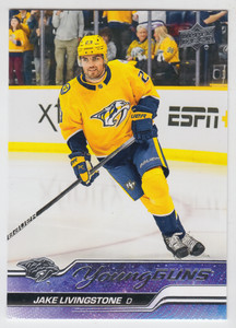 2023/24 UPPER DECK SERIES ONE JAKE LIVINGSTONE ROOKIE RC YOUNG GUNS #245