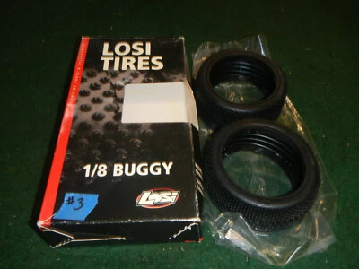 RC CAR Losi LOSA7770P Kingpin / King-Pin Tires (2) No Foam 1/8 Buggy - Image 1 of 4