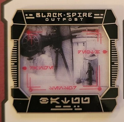 Prendedor C3 Disney DLR Star Wars Galaxys Edge Black Spire Outpost LE 1500 Tie Fighter Foto 1 de 2