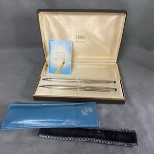 Cross Vintage Sterling Silver “Roses And Sheath” Ballpoint Pen/Pencil Set - Picture 1 of 19