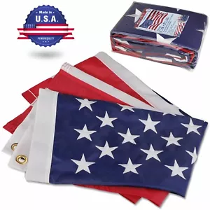 FLAGSTARS REAL Made in USA, 2x3 FT bandiera americana USA, VERO 300D nylon ricamato - Foto 1 di 13