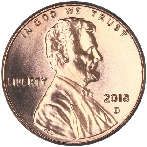 2018 D Lincoln Shield Cent Choice BU Penny US Coin Cover