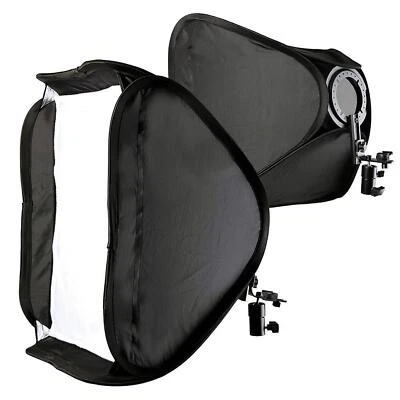 NICEFOTO faltbare Softbox für Systemblitz Aufsteckblitz 40x40cm mit Blitzhalter - Bild 1 von 4