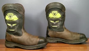 Mens ARIAT Workhog XT VentTEK Bold Carbon Toe Leather Work Boots 12 EE - Picture 1 of 8