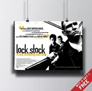 LOCK STOCK AND 2 SMOKING BARRELS 1998 MOVIE POSTER A3 / A4 Guy Ritchie Film