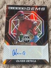 2021 Oliver Ortega Panini Elite Extra Edition Hidden Gems Rookie Auto