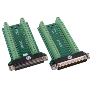 DB37 Terminal D-SUB Außer Adapter zu 37 Pin 2 Zeile Schraube Breakout Board - Picture 1 of 10