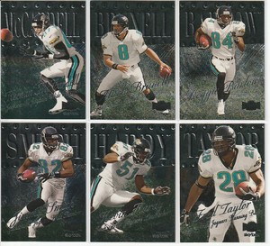 1999 SkyBox Metal Universe Football Jacksonville Jaguars Team Set