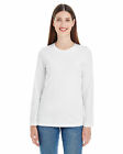 6 Pack - American Apparel Women's Long-Sleeve Jersey Tees, White, 2XL - New