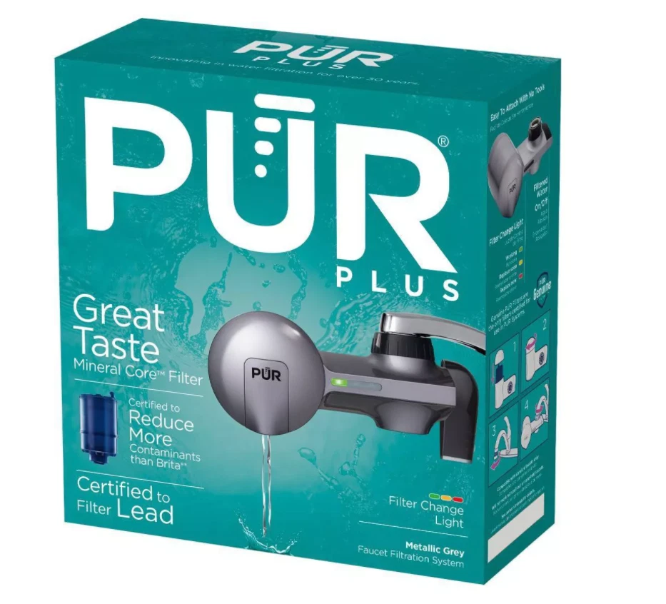 PUR PLUS Faucet Filtration System - Metallic Gray (PFM350V)