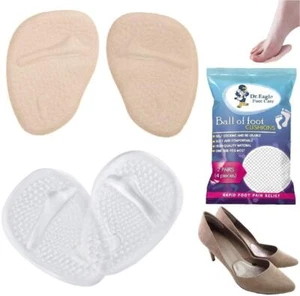 Medical Forefoot pads Ball of Foot Cushions gel Insoles shoe inserts Self-Sti... - Picture 1 of 7