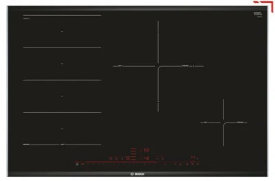 Bosch PXE875DC1E Serie 8 Induktionskochfeld 80 cm Schwarz Autark - Bild 1 von 4
