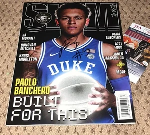 PAOLO BANCHERO SIGNED SLAM MAGAZINE DUKE BASKETBALL JSA AUTOGRAPH NO LABEL - Picture 1 of 1