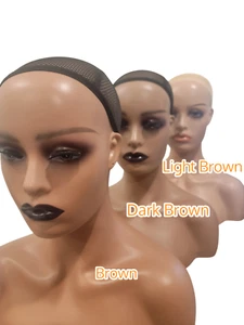 Mannequin Head & Bust Model for Wig Jewelry Accessories Hat W Free Netted Cap - Picture 1 of 13