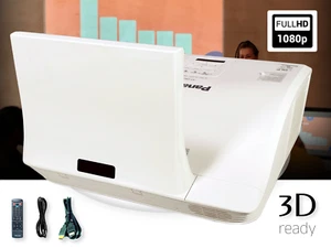 DLP Projector for Educational Use Ultra Short Throw 3100 Lumens WXGA PC 3D Ready - Picture 1 of 13