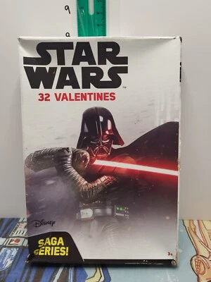 Star Wars Saga Series Tarjetas de San Valentín Paquete de 32 con 8 diseños de tarjetas geniales NUEVO Foto 1 de 2