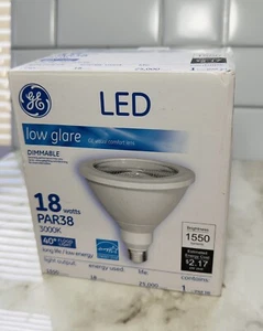 General Electric GE Low Glare Dimmable Flood Light Bulb Replacement PAR38 3000K - Picture 1 of 2