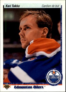 1990-91 (OILERS) Upper Deck French #543 Kari Takko