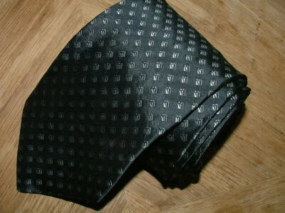 CORBATA PARA HOMBRE ARMANI COLLEZIONI 100% SEDA HECHA EN ITALIA GRIS AZUL GEOMÉTRICA #415 Foto 1 de 4