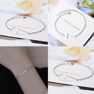 Pulsera Joyería Vinculada Regalo Mujer Cruz Pulsera Moda - Imagen 1 de 6