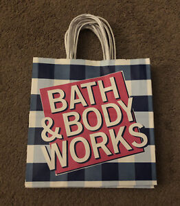 8~Bath & Body Works Reusable Paper Gift/Shopping Bags Used Good Condition