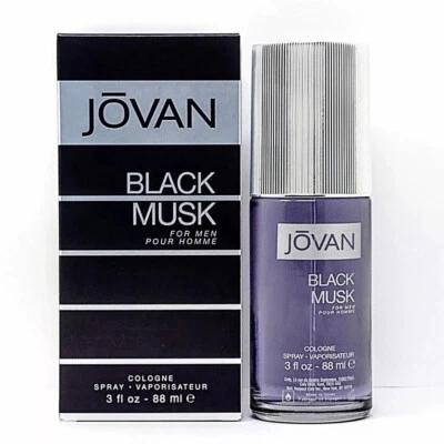 Jovan Black Musk By Coty 3 3,0 oz 88 ml Colonia Spray Nuevo en Caja Foto 1 de 2