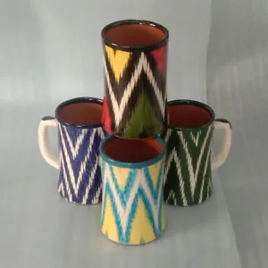 Jambo cup, Uzbek design, Tradional art, Big cup, 0.5l - Picture 1 of 12