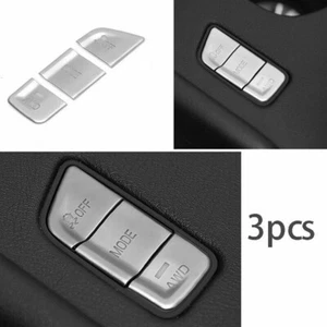 For Cadillac XT5 2016-2019 DX Central Console Button Decoration Aluminum Silver - Picture 1 of 5