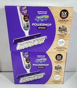2 scatole Swiffer PowerMop legno multisuperficie mopping pad ricariche 5 pezzi ciascuna - Foto 1 di 5