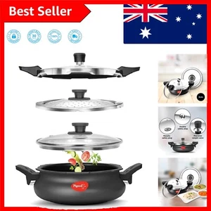 Stovekraft Belita Hard Anodized 3L Super Cooker Set – Elegant Black Finish - Picture 1 of 8
