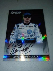 2017 Panini Torque NASCAR Racing Driver Scripts Brennan Poole AUTOGRAPH AUTO - Picture 1 of 1