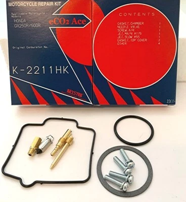 HONDA CR125R CR250R CR500R KEYSTER CARBURETOR REBUILD REPAIR KIT 1982 - 1999 - Image 1 of 4