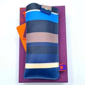 Portaocchiali Gallo collection Unisex moda Pelle Rigato Multicolor Royal - Corda - Imagen 1 de 2