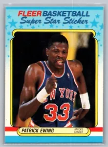 1988 Fleer Stickers Patrick Ewing #5 - Picture 1 of 2