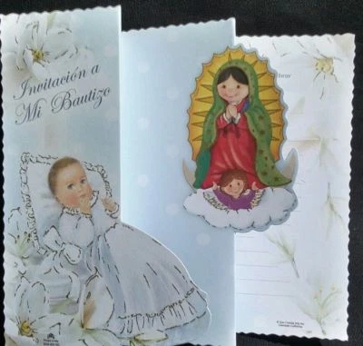 Invitaciones A Mi Bautizo (Spanish Baptism, Christening Invitacions)niño Foto 1 de 4