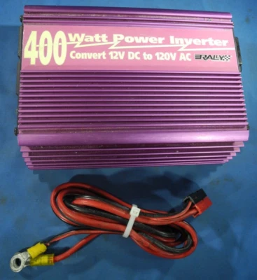 Rally No. 7292 400 Watt Power Inverter Convert 12V DC to 120V AC (TESTED) - Image 1 of 4
