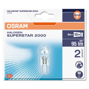 Osram Eco Halogen Stiftsockellampe 7W = 10W G4 klar 12V 95lm Halostar Superstar - Bild 1 von 2