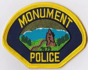 Monument Police Patch Colorado CO - Picture 1 of 1