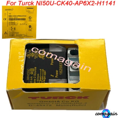 10-30VDC For Turck NI50U-CK40-AP6X2-H1141 Rectangular Proximity Switch Sensor - Image 1 of 4