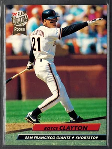 Fleer Ultra 1992 ~ Royce Clayton 288 novato - Imagen 1 de 2