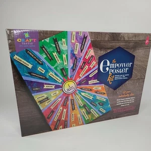 Craft-Tastic Art Empower Poster Kit; Design 1-of-a-Kind Inspirational Poster - Picture 1 of 4