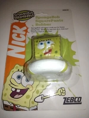 BOB ESPONJA PANTALONES CUADRADOS Zebco BOBBER DE PESCA Nickelodeon NUEVO Paquete al revés Error Foto 1 de 4