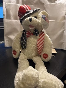 PBC Chantilly Uncle George Patriotic Bear " AMERICA THE BEAUTIFUL" 16" - Picture 1 of 4